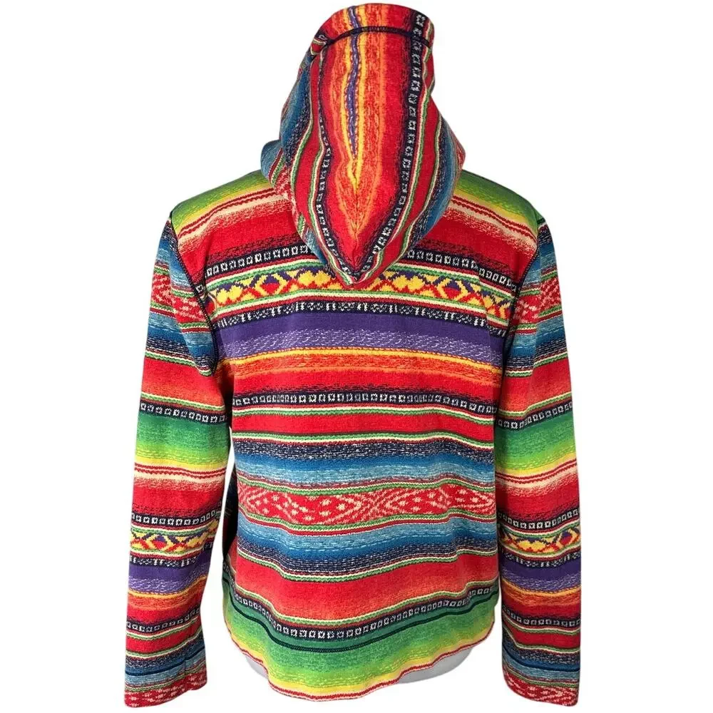 Lauren Jeans Co Ralph Lauren Baja Stripe Zip Hoodie, Rare, Vintage Y2K, XL - Picture 2 of 12
